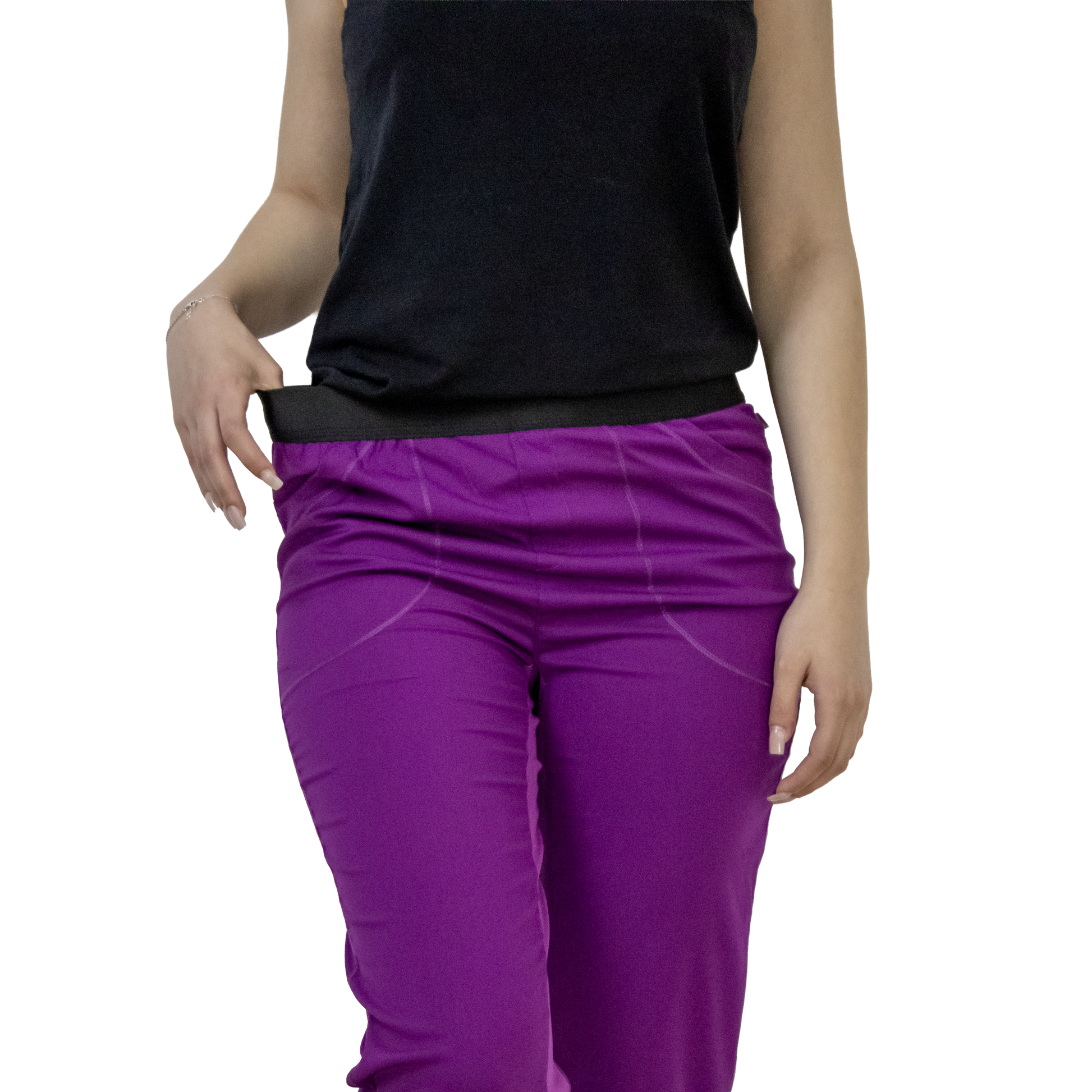Pantaloni i-Soft - Mov Pudra - DrWear