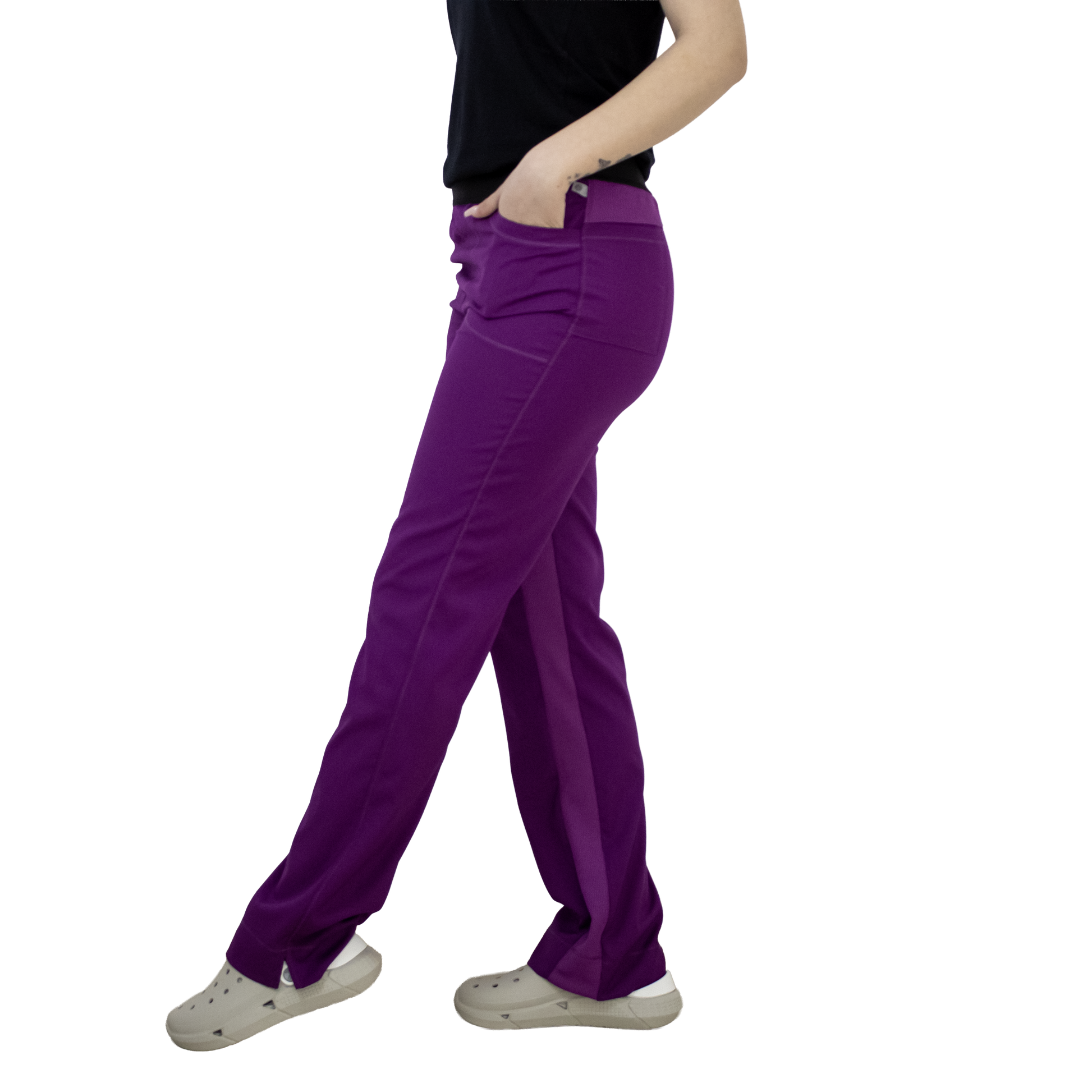 Pantaloni i-Soft - Mov Pudra - DrWear