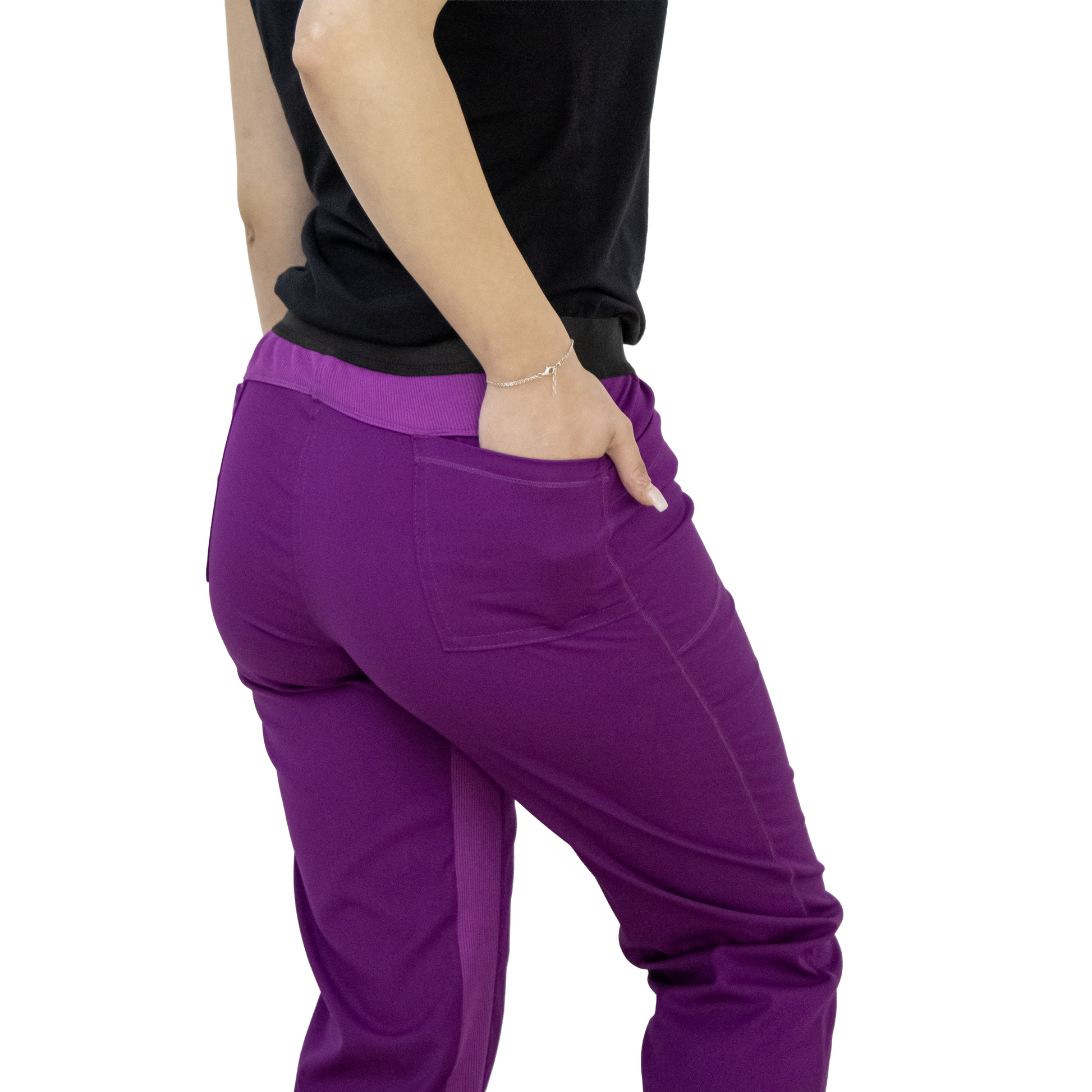 Pantaloni i-Soft - Mov Pudra - DrWear