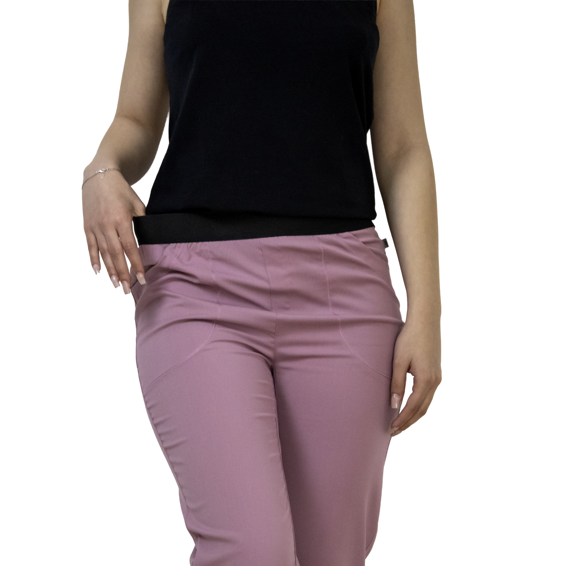Pantaloni i-Soft - Roz Pudra - DrWear