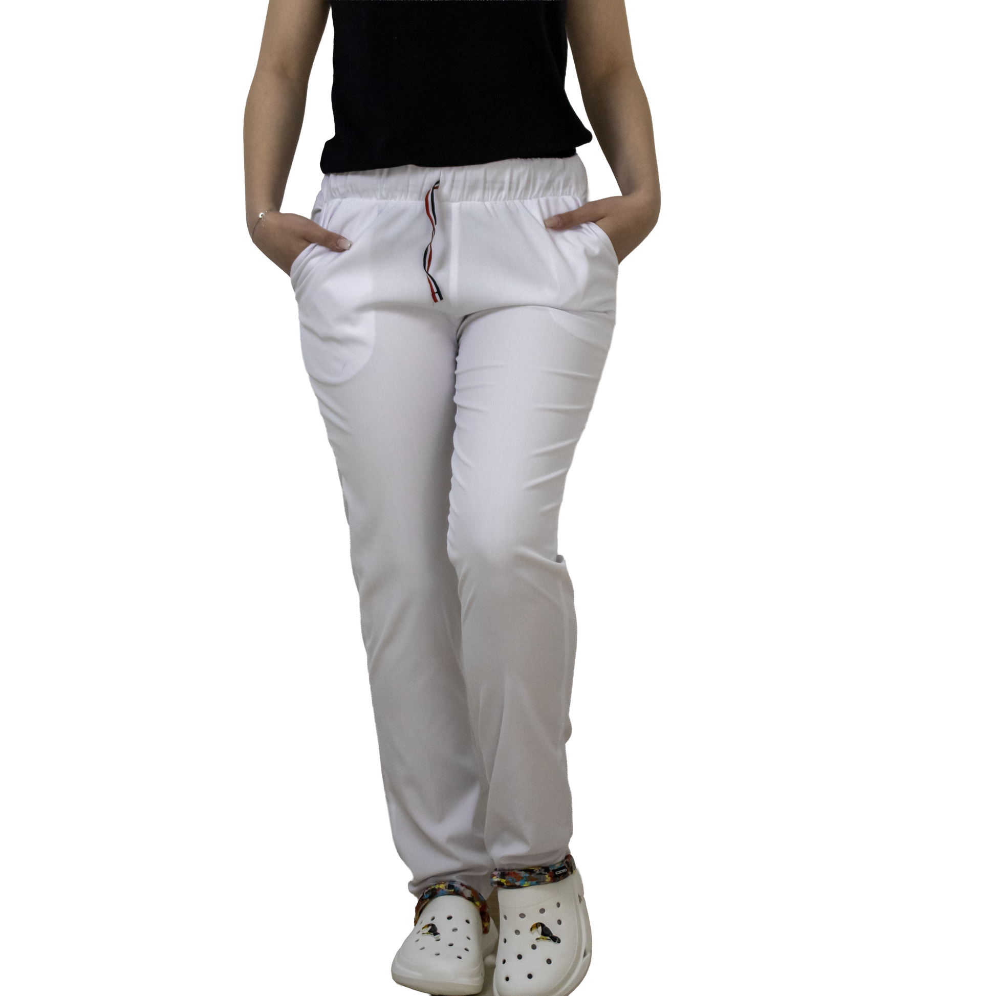 Pantaloni Luxury - Alb