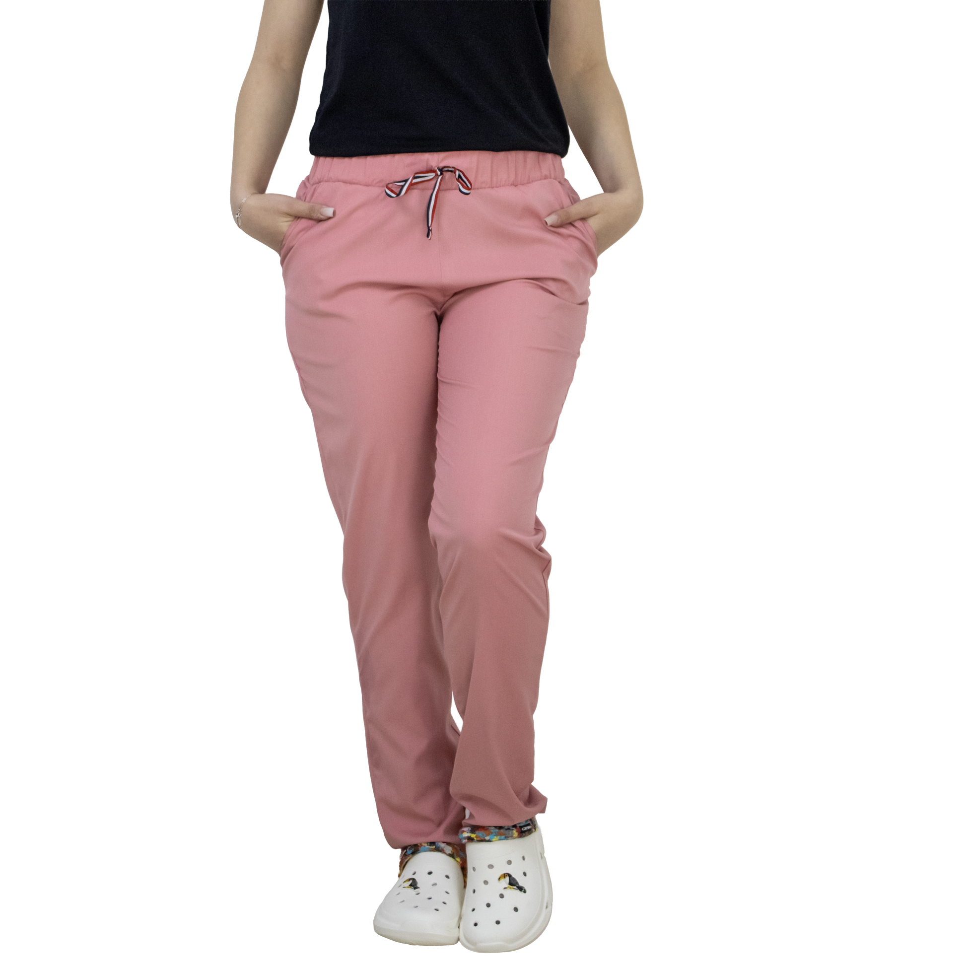 Pantaloni Luxury - Roz Pudra