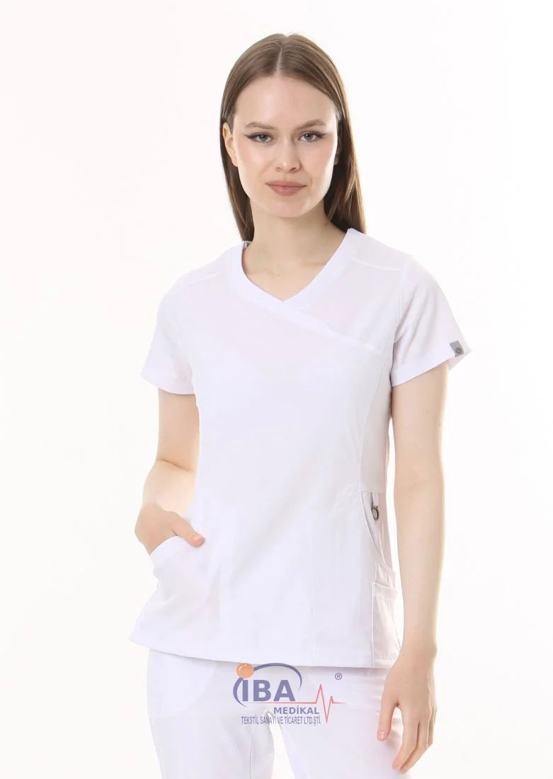 Costum medical Luxury - Alb - DrWear