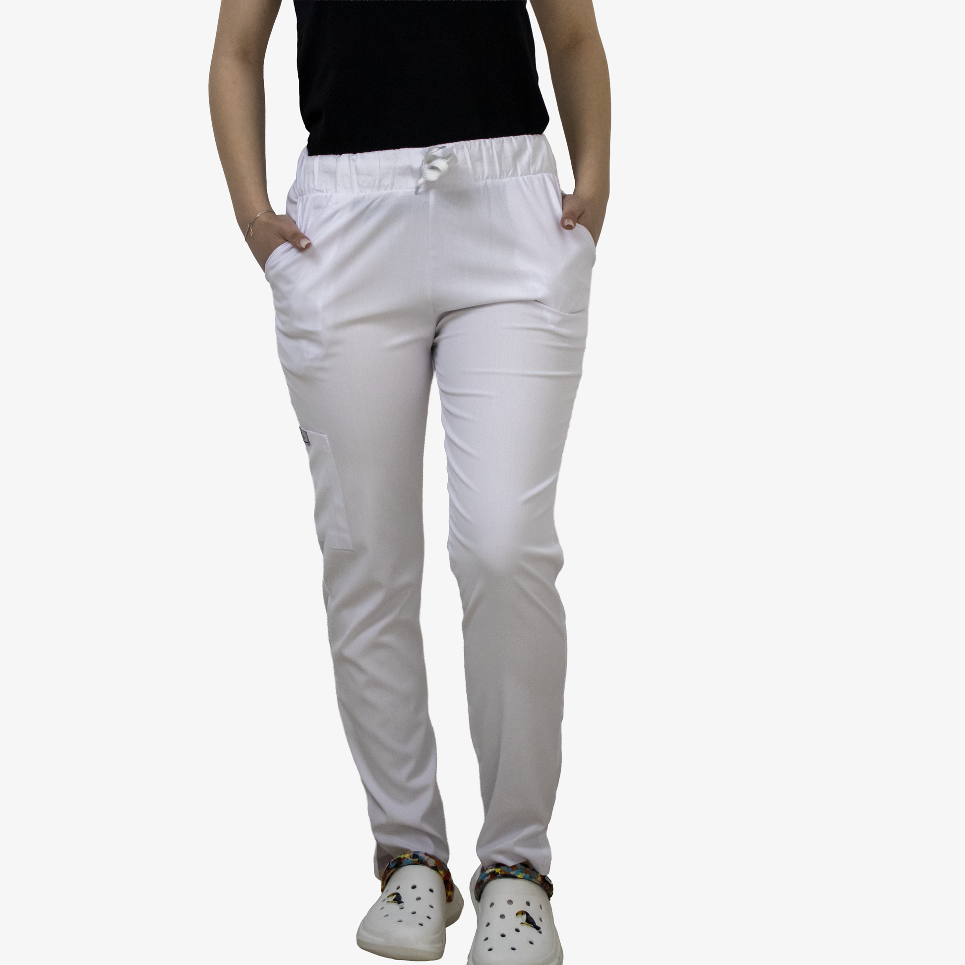 Pantaloni i-Modern - Alb - DrWear
