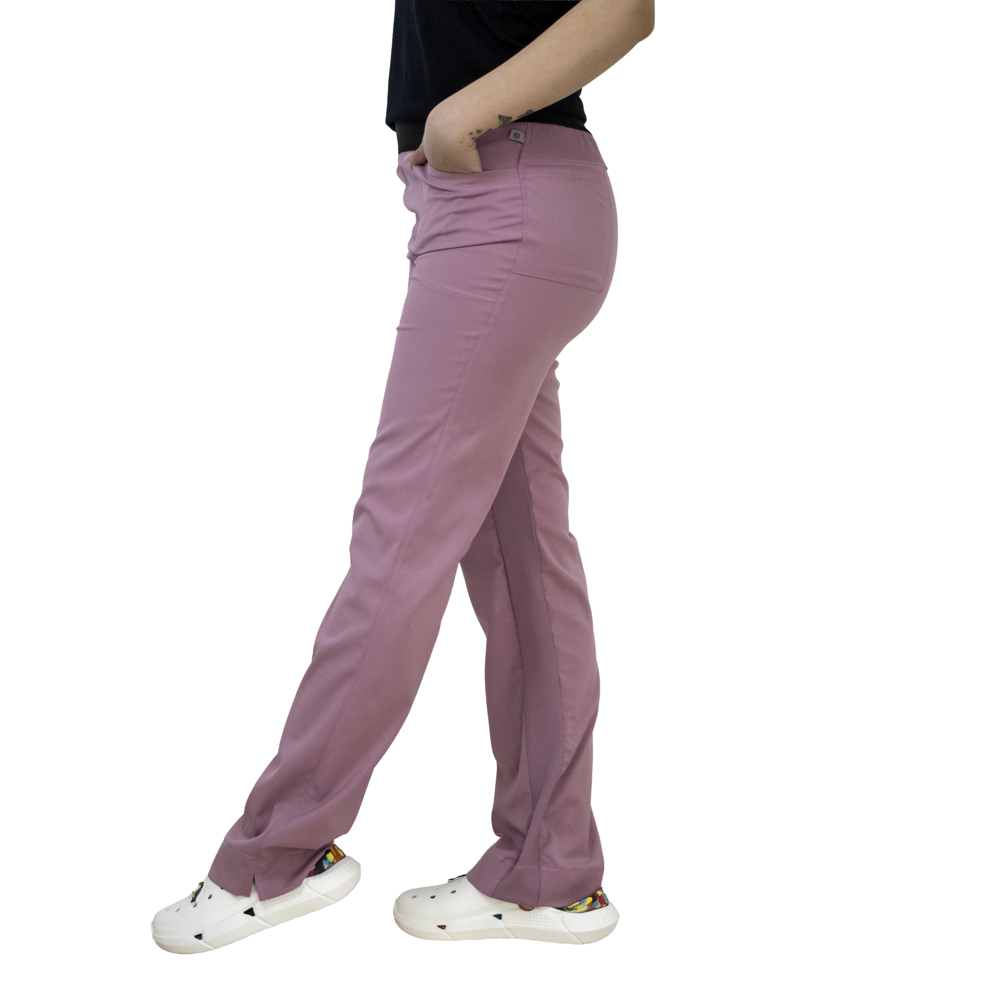 Pantaloni Luxury - Roz Pudra - DrWear