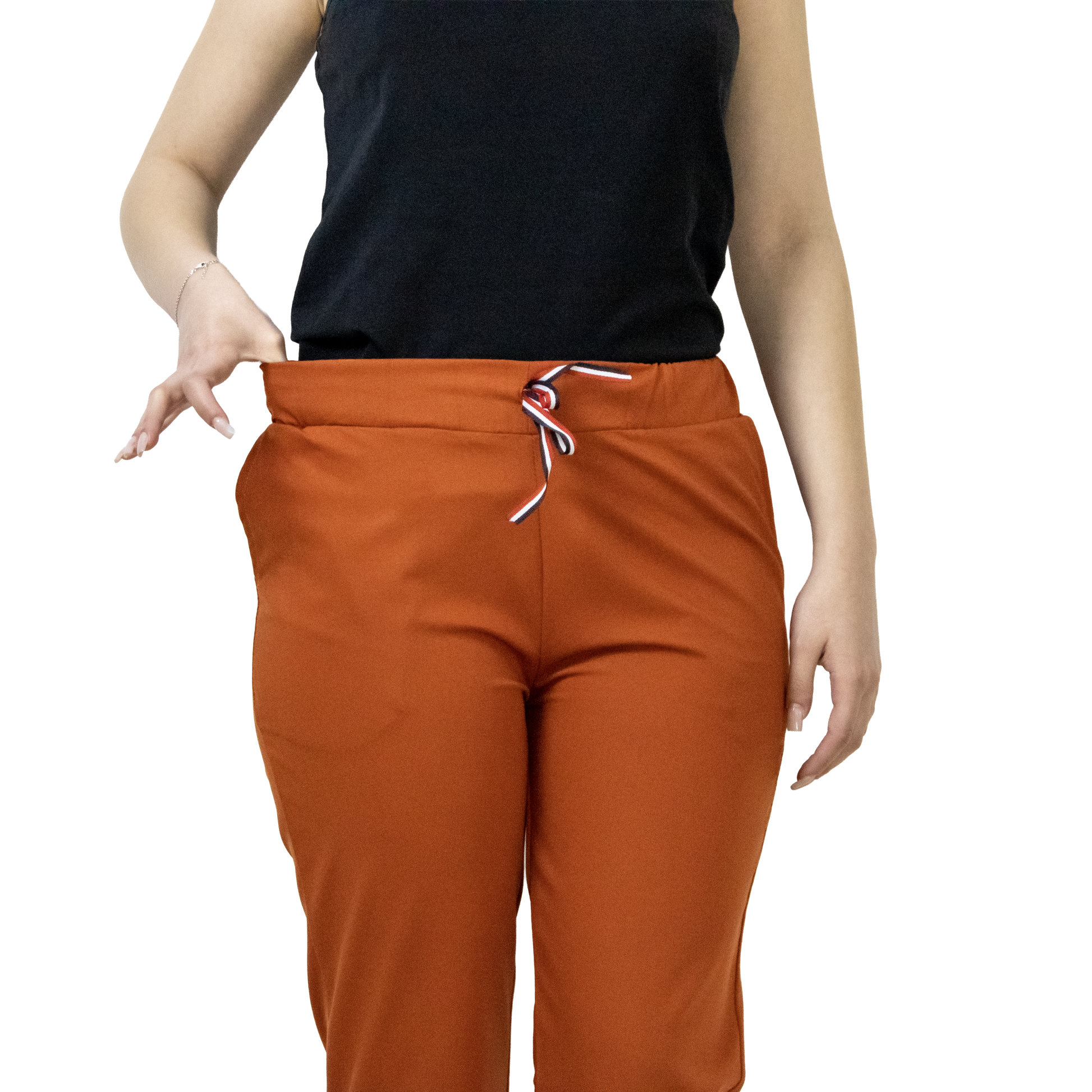 Pantaloni i-Platinum - Caramiziu - DrWear